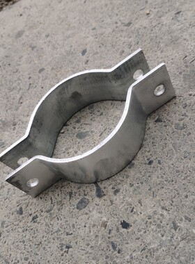 水泥电线杆加强50*5热镀锌电缆抱箍水泥杆监控双C型管扣扁铁管卡