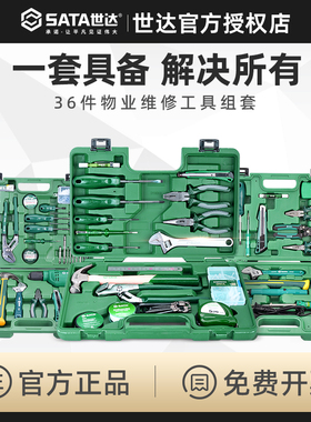 世达维修工具套装多功能家用工具组合电工汽修工具套装DY06501