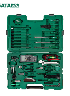 世达工具SATA56件组套螺丝刀钳子卷尺电讯工具套筒扳手套装09535