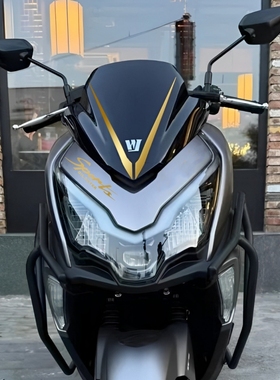 适用豪爵ADX125贴纸个性风挡拉花车身装饰改装灯眉车贴摩托车贴花