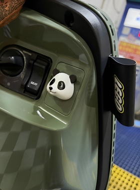 适用本田NS125LA加改装创意水洗唛标熊猫马里奥装饰品新大洲配件