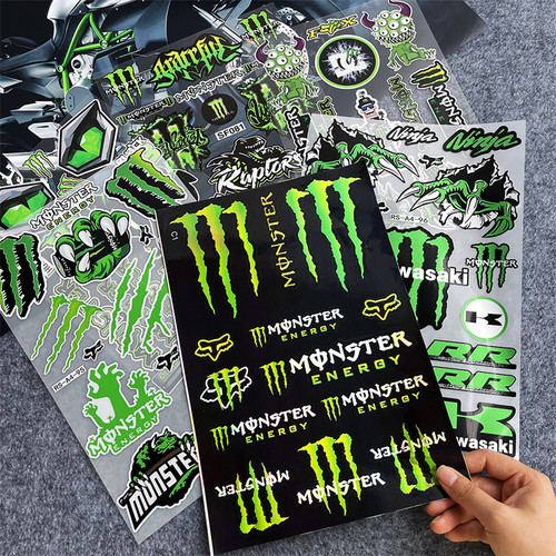 摩托车个性改装魔爪贴纸防水防晒