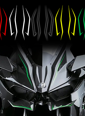 适用于川崎摩托车头拉花忍者NINJA400 H2 H2SX防水防晒贴纸改装饰