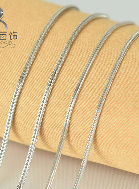 纯银意大利短款毛衣链