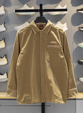 李宁男士休闲衬衫2026春季新款故宫联名纯棉舒适翻领外套ASHW043