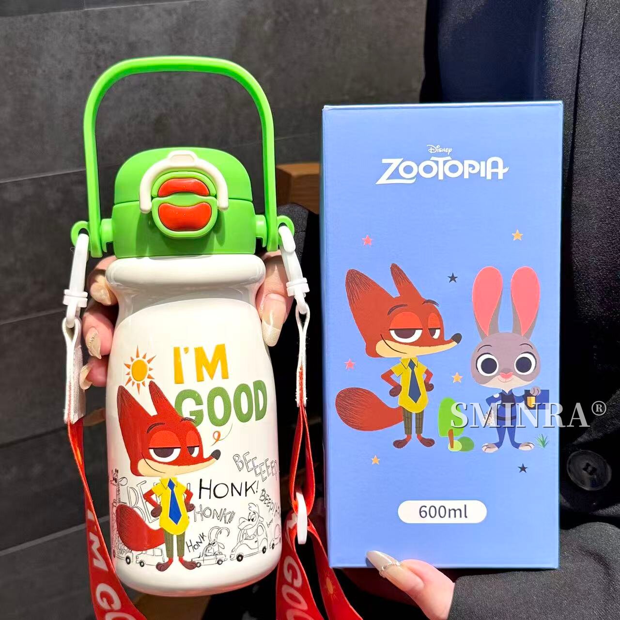 疯狂动物城联名保温杯朱迪尼克儿童双饮杯背带水杯学生便携吸管杯,餐饮具,保冷/保温杯,淘宝优惠券,粉丝福利购,淘宝优惠卷