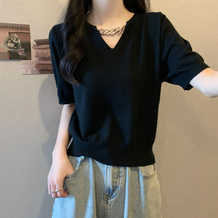 玖月大码女装夏装2025年正肩胖妹妹夏装显瘦短袖T恤设计感上衣