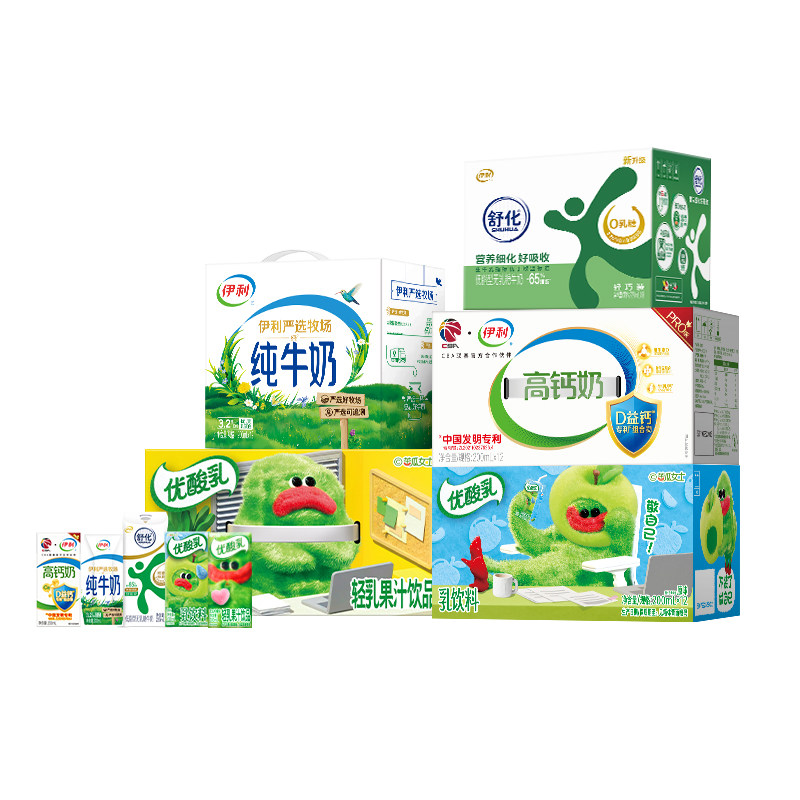 伊利纯牛奶/专利高钙/舒化低脂优酸乳X苦瓜女士原味/苦瓜柠檬味MS