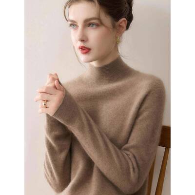 蒙金娇 100%女纯羊绒衫打半成高领无骨ZAJ一线衣毛衣底衫