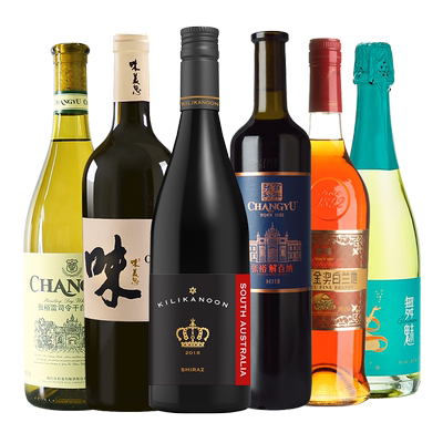 张裕六支套装解百纳珍藏红葡萄酒