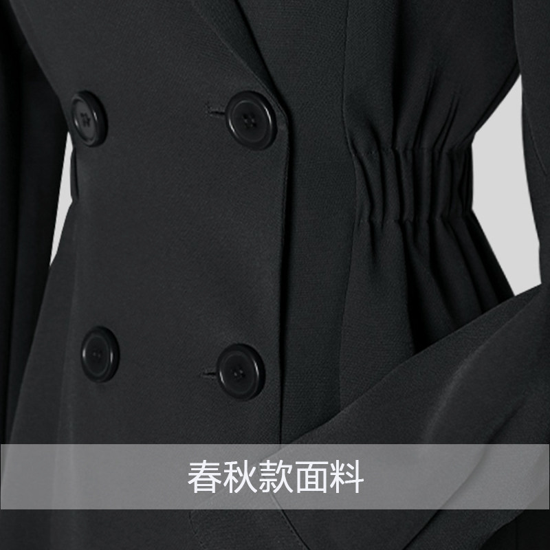 收腰显瘦西装连衣裙女2024春秋新款法式高级感过膝长款风衣外套