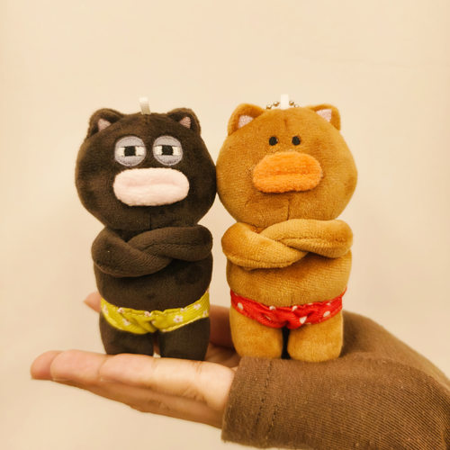 原创正版2026新品搞怪丑萌熊玩偶挂件监督官丑东西娃娃公仔钥匙扣