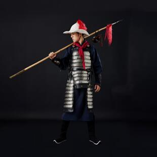 长鸣武备士兵甲金属唐宋明朝步人扎甲中国甲胄铠甲盔甲真人可穿