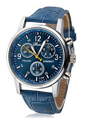 新款男士皮带休闲时尚石英手表