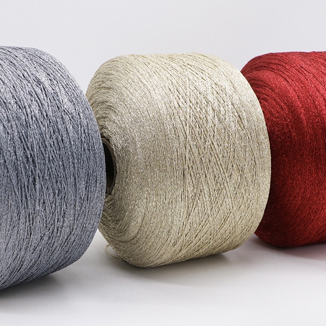 特色线手混DIY手工钩针编织毛线幻彩带子纱熊爱心发夹金银空心纱