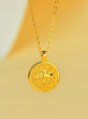 金包银新中式国潮风十二生肖项链