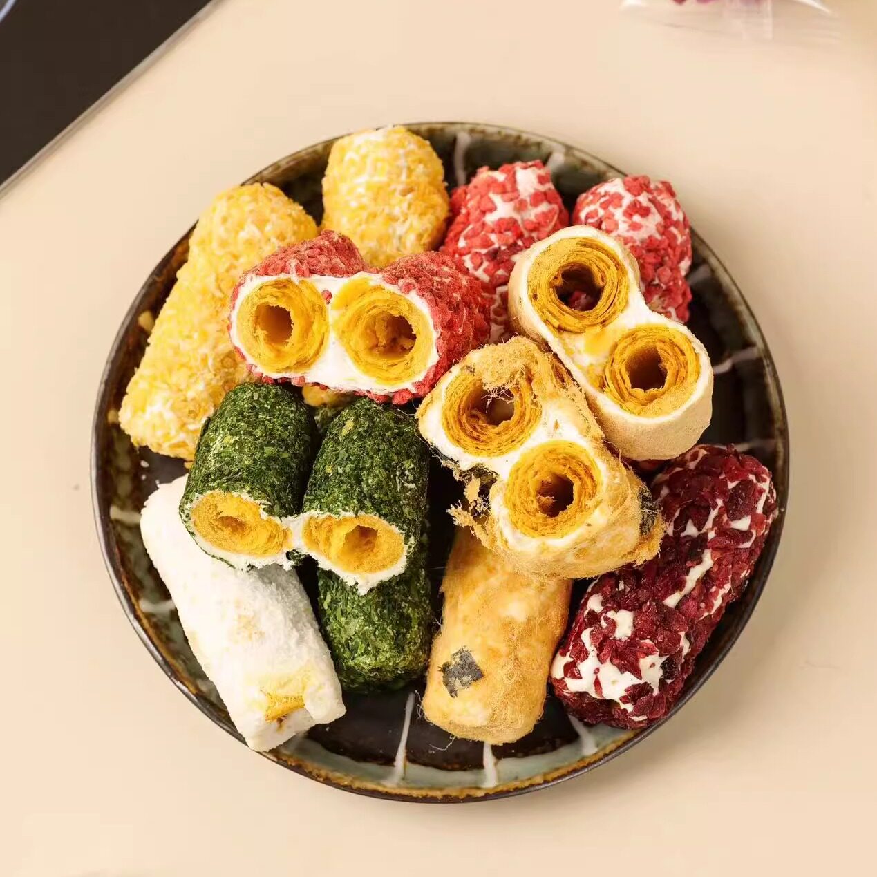 本宫同款拉丝奶酥鸡蛋卷酥肉松拉丝海苔蛋卷仔手工休闲食品网红款