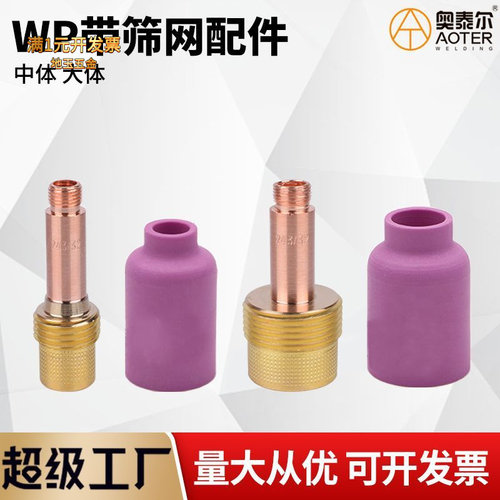 氩弧焊WP17/18/26系列带筛网导流