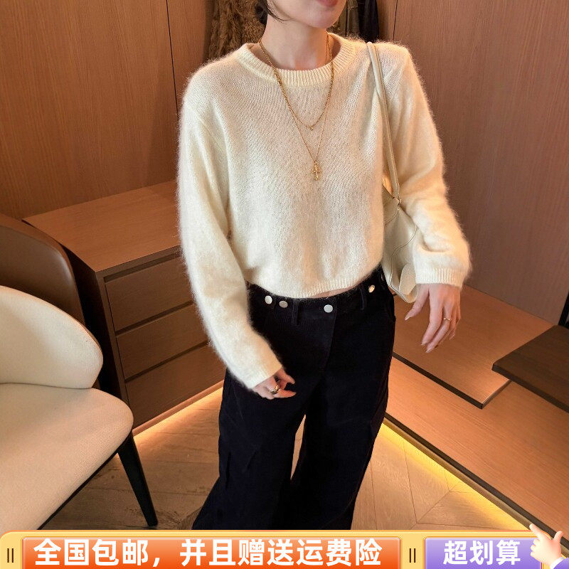 2026冬季韩版显瘦羊毛套头毛衣