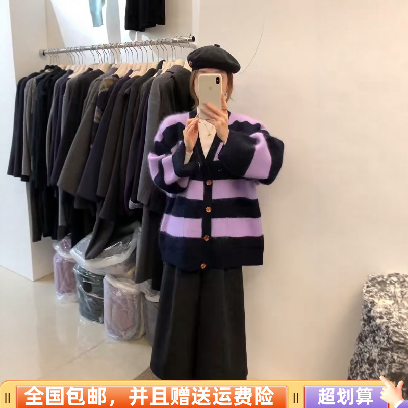 韩版宽松显瘦长袖针织衫