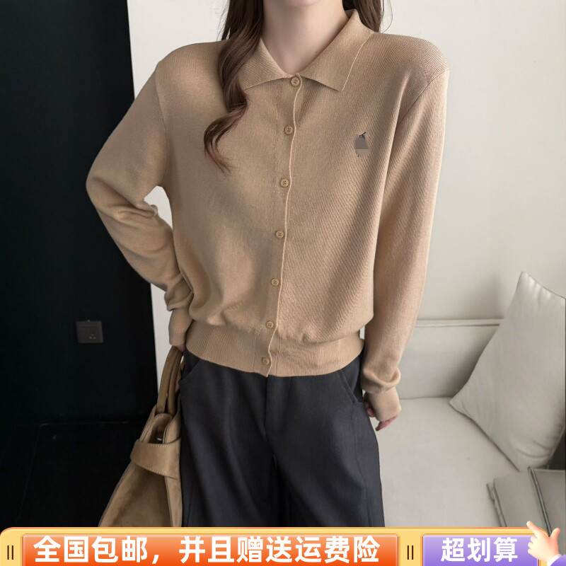秋季韩版显瘦刺绣针织开衫女