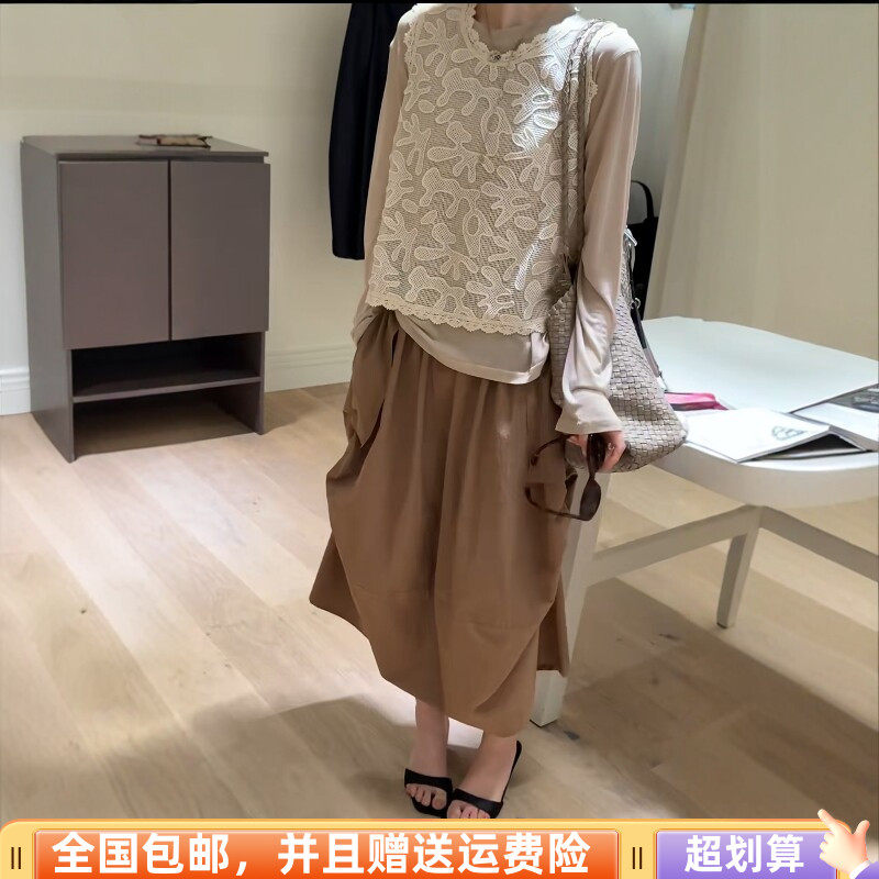 2026春季新品韩版宽松显瘦背心加T恤加工装裤三件套套装女时尚潮