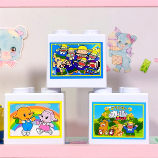 复古昭和 明治大叔 佐藤象卡通存钱罐可爱小摆件中古老玩具可叠