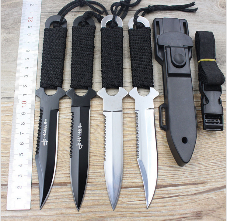 户外特战战术退役直刀德国野外随身瑞士军士刀具武器品军迷收藏品