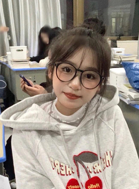 黑框眼镜近视有度数学生眼镜框ins风女复古素颜大框显脸小韩版潮