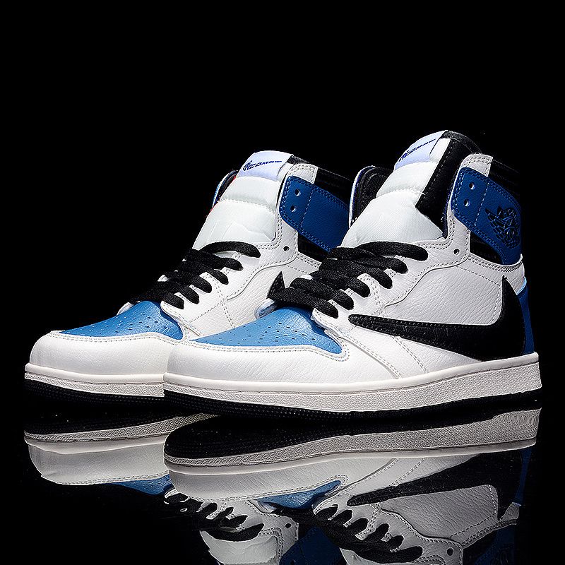 Jordan1黑曜石男女鞋莆田黑白熊猫AJ1倒钩烟灰黑红高帮运动防护鞋