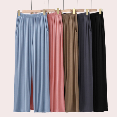 长裤女莫代尔高腰家居睡裤