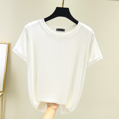 莫代尔短袖t恤女士夏季薄款圆领