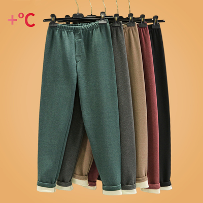 加厚德绒男士自发热秋裤