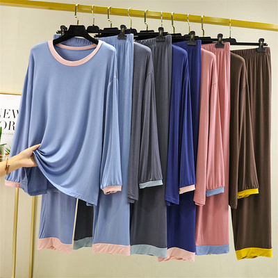 莫代尔宽松上衣大码家居服套装