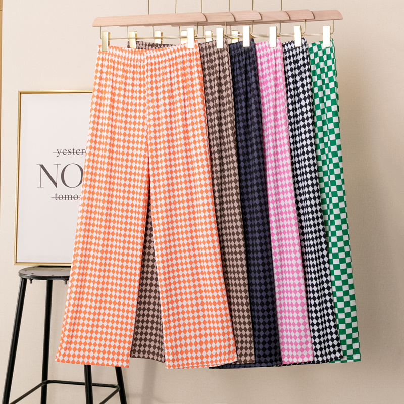 高腰长裤薄款莫代尔2022夏季