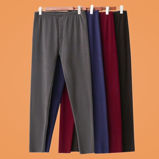双面德绒保暖无痕保暖秋裤男款裤子加绒加厚秋冬季修身贴身打底裤