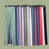 莫代尔打底裤 胖mm运动裤 女夏季 内穿高腰弹力紧身裤 外出 薄款 大码