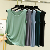 莫代尔背心女夏大码 百搭上衣 吊带宽松显瘦打底衫 圆领薄款 内搭无袖