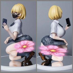 原画 Lovely 媛子 口罩 校服 JK制服 自拍 少女模型摆件 盒装手办