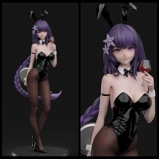 雷电 将军 兔女郎 拿酒杯 影 1/4 寂灭者 模型摆件 盒装手办