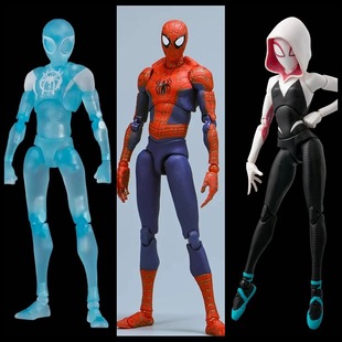 平行宇宙 蜘蛛侠 千值练 格温 温格 迈尔斯 可动人偶模型盒装手办