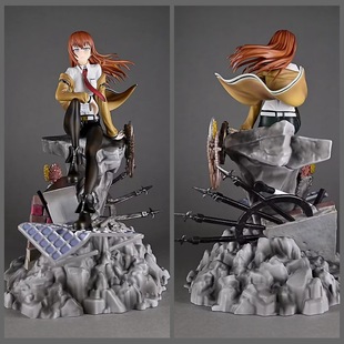 命运石之门 牧濑红莉栖 天才变态少女 GK棱镜 模型摆件 盒装手办