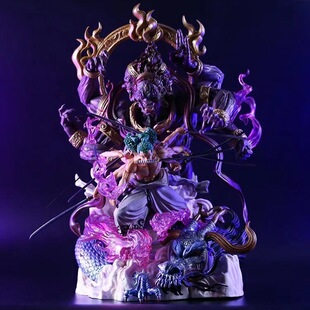 海贼王 GK 九刀流鬼气 阿修罗索隆 场景 雕像 手办模型 盒装摆件