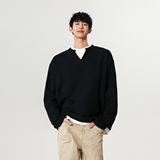 3无影墙春黑标华夫格假两件长袖T恤HWH02-P35控68，男装T恤，星座514A（原614）