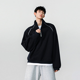 2无影墙430克半高领拉链男女宽松廓形vintage卫衣HWH05-P68控108，男装卫衣，星座514A（原614）