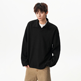 2无影墙秋冬380克肌理感麦穗长袖Polo衫长袖T恤HWH52-P48控78，男装Polo衫，星座514A（原614）