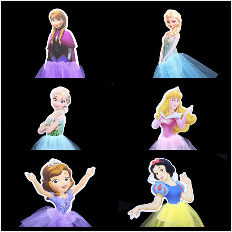 插牌白雪公主艾莎插旗冰雪奇缘