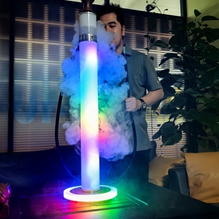 流光住造型水烟壶单管灯光闪烁变幻满满氛围感酒吧KTV适用SHISHA