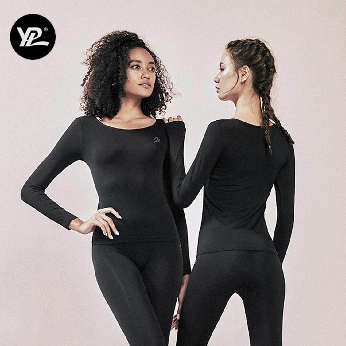 正品团购！YPL发热保暖内衣秋冬防寒打底无痕低领套装女R92联名款