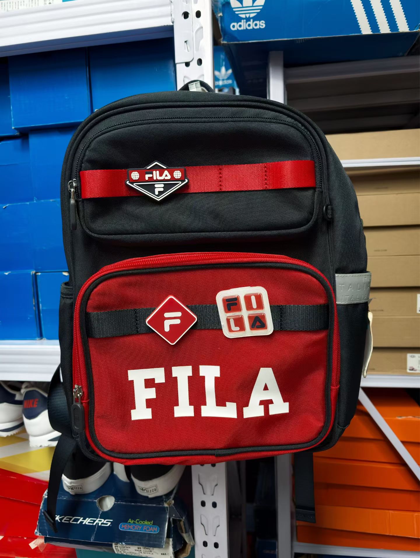 斐乐FILA正品减负护脊正品新款百搭运动儿童双肩包学生书包背包